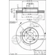 Jeu de 2 disques de frein avant BREMBO 09.5022.10 - Visuel 2