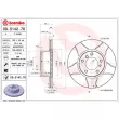 Jeu de 2 disques de frein avant BREMBO 09.5142.76 - Visuel 2