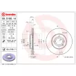 Jeu de 2 disques de frein avant BREMBO 09.5166.11 - Visuel 2