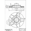 Jeu de 2 disques de frein avant BREMBO 09.5166.75 - Visuel 2