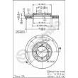 Jeu de 2 disques de frein avant BREMBO 09.5214.10 - Visuel 2