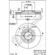 Jeu de 2 disques de frein avant BREMBO 09.5219.10 - Visuel 2