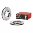 Jeu de 2 disques de frein avant BREMBO 09.5255.10 - Visuel 1