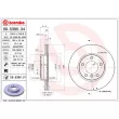 Jeu de 2 disques de frein avant BREMBO 09.5390.31 - Visuel 2