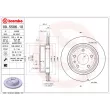 Jeu de 2 disques de frein arrière BREMBO 09.5506.10 - Visuel 2
