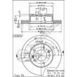 Jeu de 2 disques de frein avant BREMBO 09.5634.10 - Visuel 2