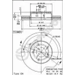 Jeu de 2 disques de frein avant BREMBO 09.5655.10 - Visuel 2