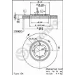 Jeu de 2 disques de frein avant BREMBO 09.5668.10 - Visuel 2