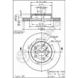 Jeu de 2 disques de frein avant BREMBO 09.5676.10 - Visuel 2