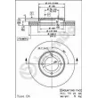 Jeu de 2 disques de frein avant BREMBO 09.5678.10 - Visuel 2