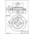 Jeu de 2 disques de frein arrière BREMBO 09.5708.75 - Visuel 2