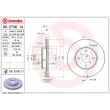 Jeu de 2 disques de frein avant BREMBO 09.5736.11 - Visuel 2