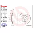 Jeu de 2 disques de frein avant BREMBO 09.5802.24 - Visuel 2