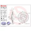 Jeu de 2 disques de frein avant BREMBO 09.5802.2X - Visuel 2