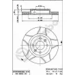 Jeu de 2 disques de frein avant BREMBO 09.5802.76 - Visuel 2