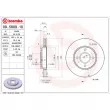 Jeu de 2 disques de frein avant BREMBO 09.5809.10 - Visuel 2