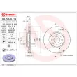 Jeu de 2 disques de frein avant BREMBO 09.5870.14 - Visuel 2