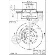 Jeu de 2 disques de frein avant BREMBO 09.5870.20 - Visuel 2