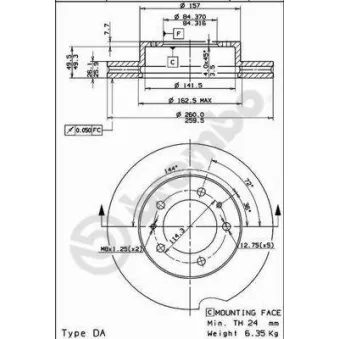 Jeu de 2 disques de frein avant BREMBO 09.5932.10