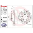 Jeu de 2 disques de frein arrière BREMBO 09.6665.11 - Visuel 2