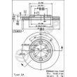 Jeu de 2 disques de frein avant BREMBO 09.6705.10 - Visuel 2