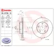 Jeu de 2 disques de frein avant BREMBO 09.6706.10 - Visuel 2