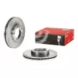Jeu de 2 disques de frein avant BREMBO 09.6710.10 - Visuel 1