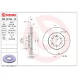 Jeu de 2 disques de frein avant BREMBO 09.6744.10 - Visuel 2