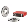 Jeu de 2 disques de frein avant BREMBO 09.6744.10 - Visuel 1