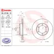 Jeu de 2 disques de frein avant BREMBO 09.6746.10 - Visuel 2