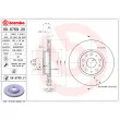 Jeu de 2 disques de frein arrière BREMBO 09.6769.21 - Visuel 2