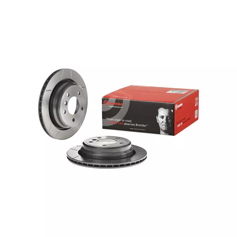 Jeu de 2 disques de frein arrière BREMBO 09.6841.75