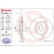 Jeu de 2 disques de frein avant BREMBO 09.6843.11 - Visuel 2