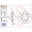 Jeu de 2 disques de frein avant BREMBO 09.6845.75 - Visuel 2