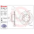 Jeu de 2 disques de frein avant BREMBO 09.6924.1X - Visuel 2