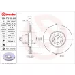 Jeu de 2 disques de frein avant BREMBO 09.7010.21 - Visuel 2