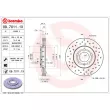 Jeu de 2 disques de frein avant BREMBO 09.7011.1X - Visuel 2