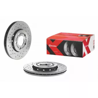 Jeu de 2 disques de frein avant BREMBO 09.7011.1X