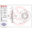 Jeu de 2 disques de frein avant BREMBO 09.7011.31 - Visuel 2
