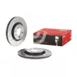 Jeu de 2 disques de frein avant BREMBO 09.7012.75 - Visuel 1