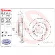 Jeu de 2 disques de frein arrière BREMBO 09.7143.31 - Visuel 2