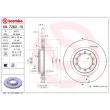 Jeu de 2 disques de frein avant BREMBO 09.7262.10 - Visuel 2