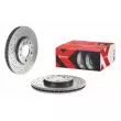 Jeu de 2 disques de frein avant BREMBO 09.7629.1X - Visuel 1