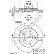 Jeu de 2 disques de frein avant BREMBO 09.7653.10 - Visuel 2
