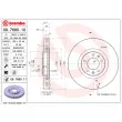 Jeu de 2 disques de frein avant BREMBO 09.7680.11 - Visuel 2