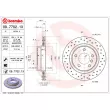 Jeu de 2 disques de frein arrière BREMBO 09.7702.1X - Visuel 2