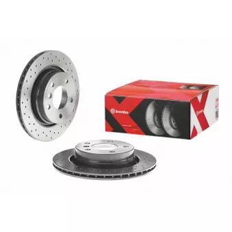 Jeu de 2 disques de frein arrière BREMBO 09.7702.1X