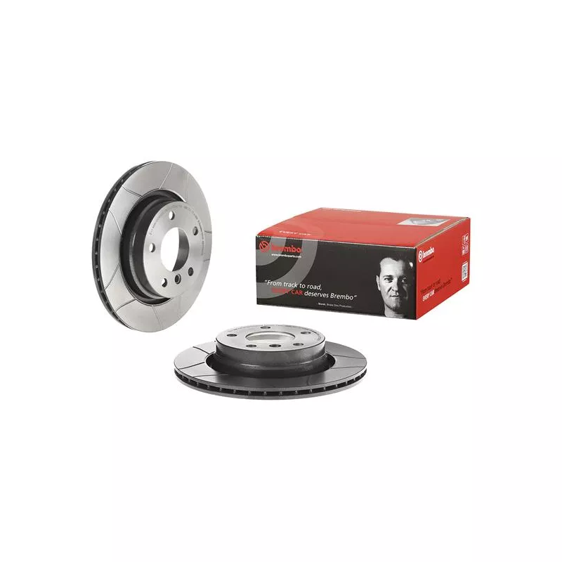 Jeu de 2 disques de frein arrière BREMBO 09.7702.75