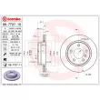 Jeu de 2 disques de frein arrière BREMBO 09.7727.11 - Visuel 2