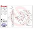 Jeu de 2 disques de frein avant BREMBO 09.7812.2X - Visuel 2